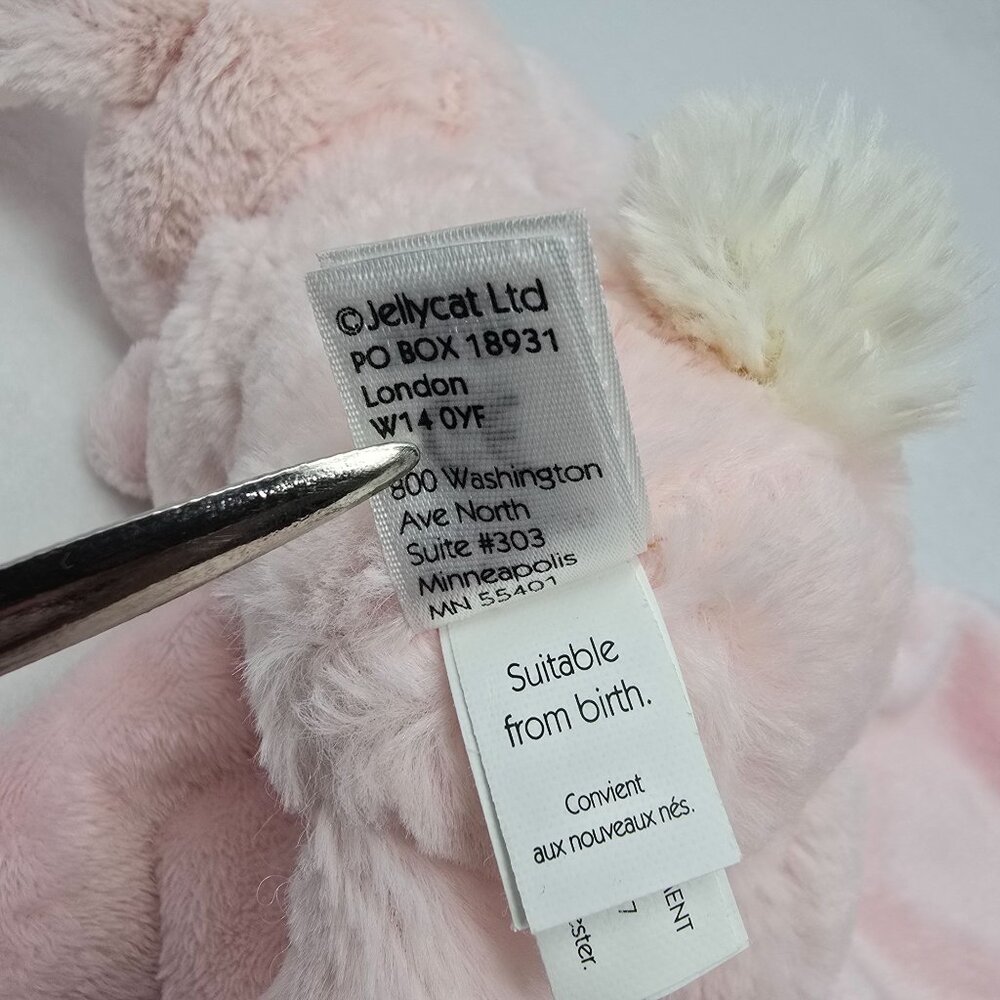 Jellycat Pink Bashful Bunny Soother Lovey Security Blanket Soft Plush Baby Toy - Picture 8 of 12